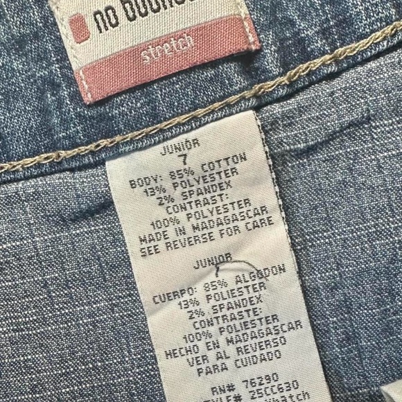 No Boundaries denim ruffle mini skirt - Picture 5 of 8